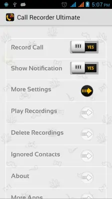 Call Recorder Ultimate android App screenshot 3